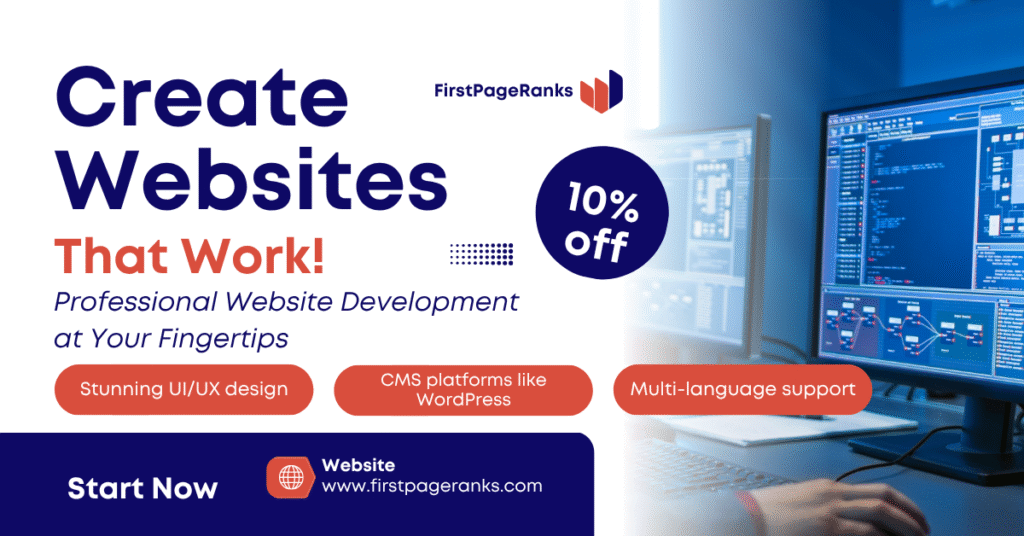 Top Web Design and Web Development Agency in Mumbai—FirstPageRanks