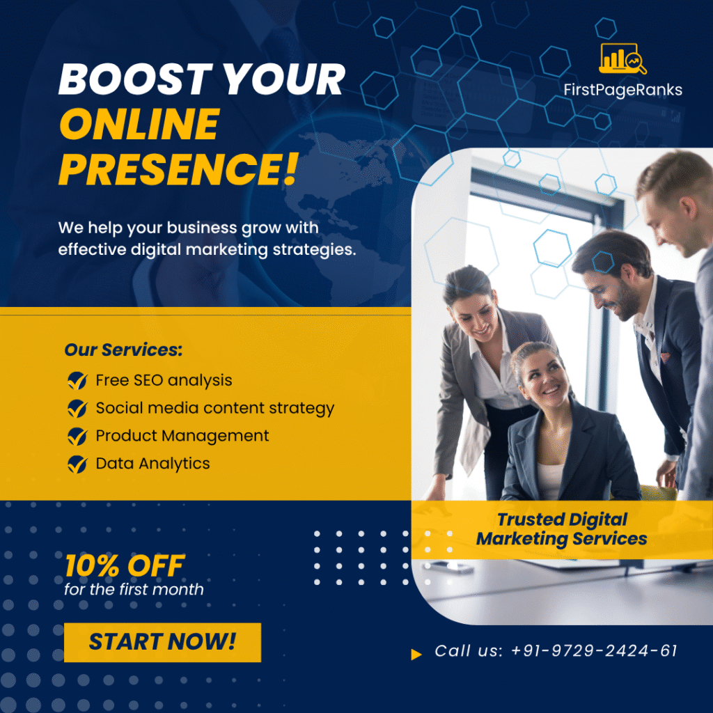 Digital Marketing Company in Kolkata—FirstPageRanks