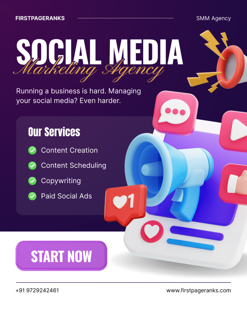 FirstPageRanks-Leading SMM Company in Bangalore, India