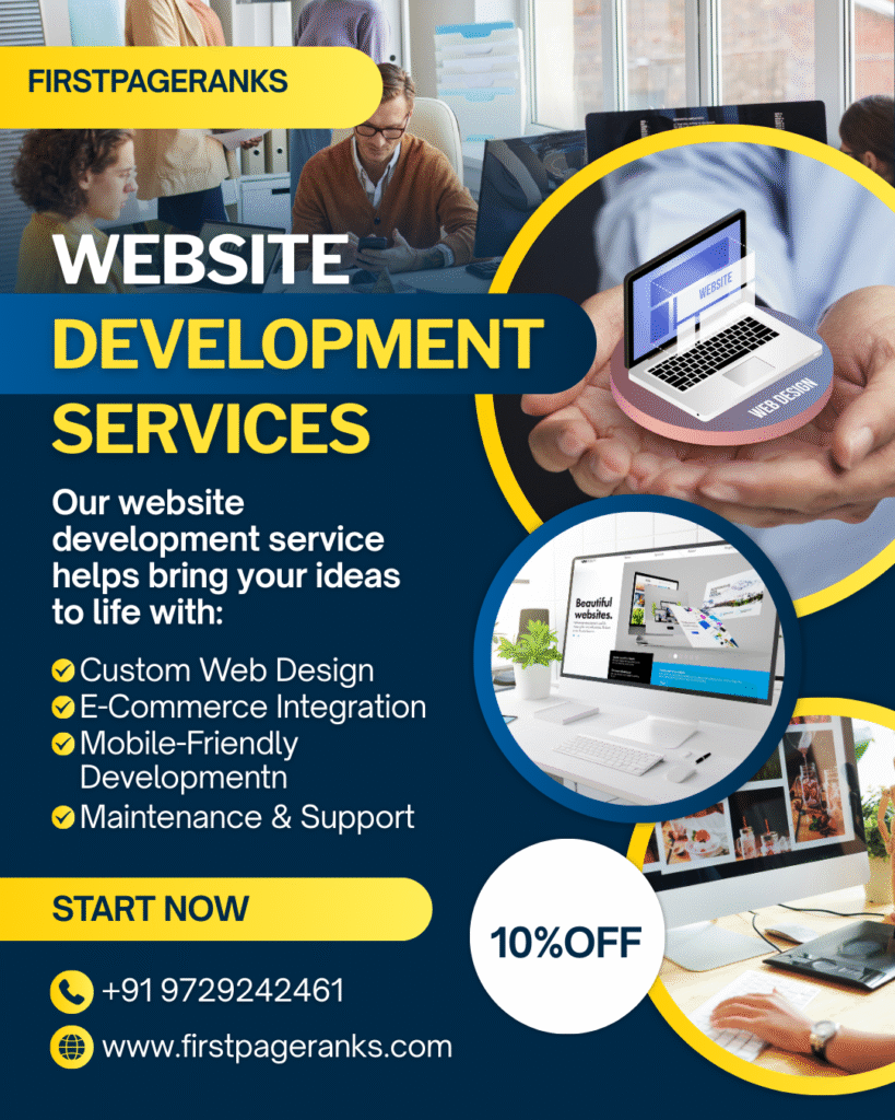 FirstPageRanks-Top Website Development Company in Bangalore, India